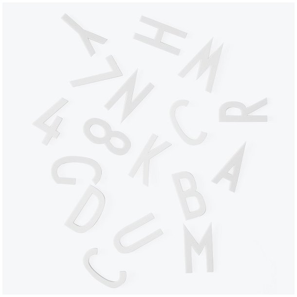 Store tal og bogstaver til opslagstavle fra Design Letters Hvid