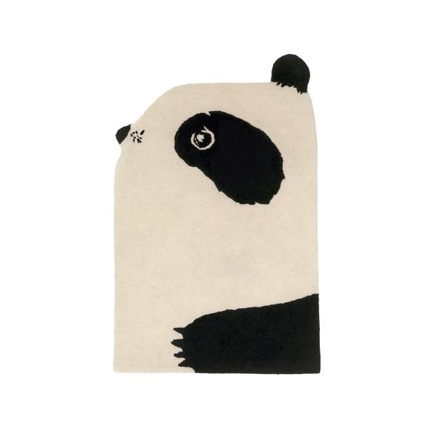Panda gulvtppe i uld fra Eo